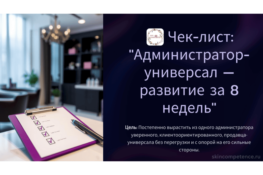 Администратор салона красоты - развитие за 8 недель. Тренинг для салонов красоты.